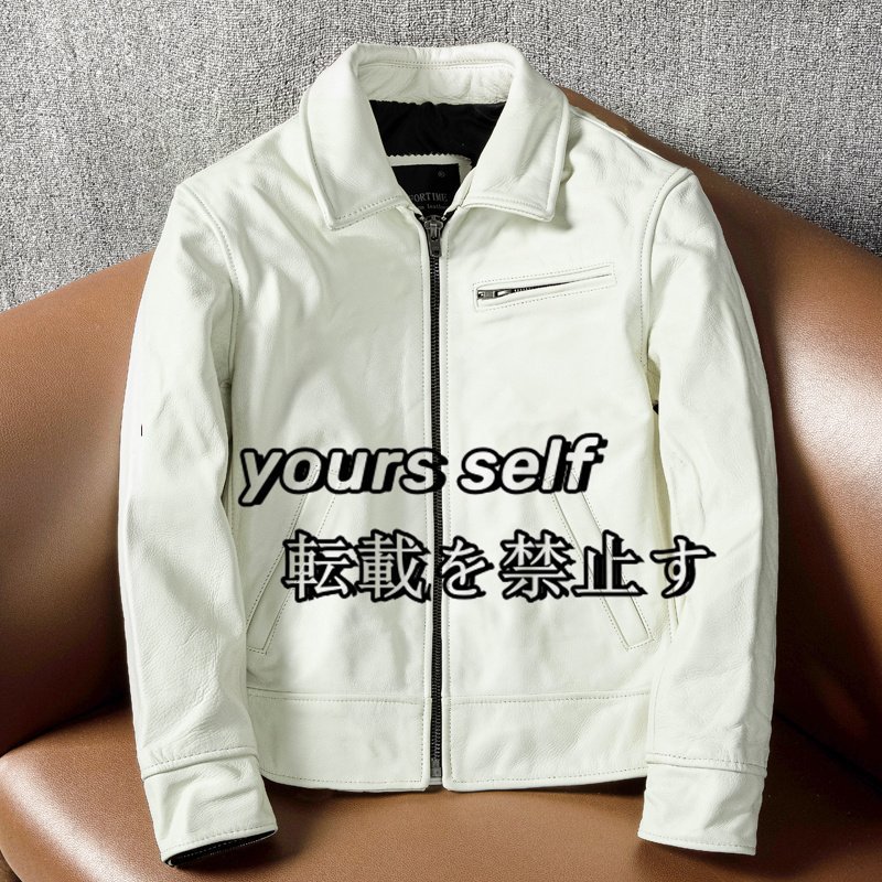 ●新発売 レザージャケット スポーツジャケット 牛革 革ジャン 本革 メンズファッション バイクレザー アメカジ カウハイド トップス S~5X拍卖