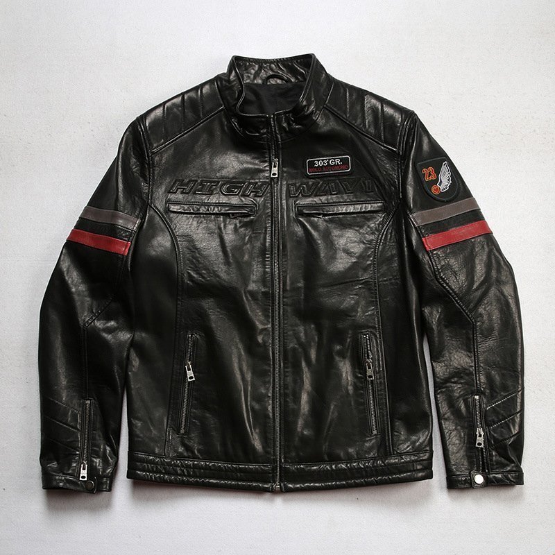 レザージャケット メンズ ハレージャケット バイクジャケット 高級 柔らかい羊革 本革 革ジャン S~4XL拍卖