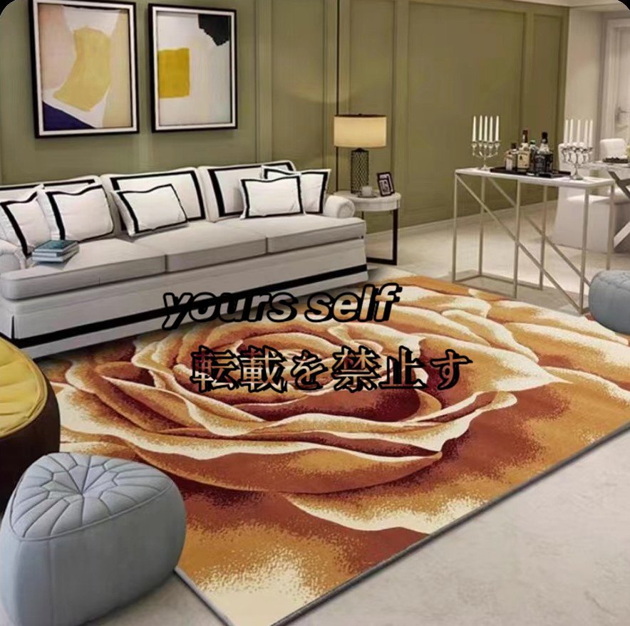 超人気★ ラグ カーペット ラグマット 200*300cm ベッドルーム用絨毯 玄関マット/ウィルトン/滑り止め付拍卖