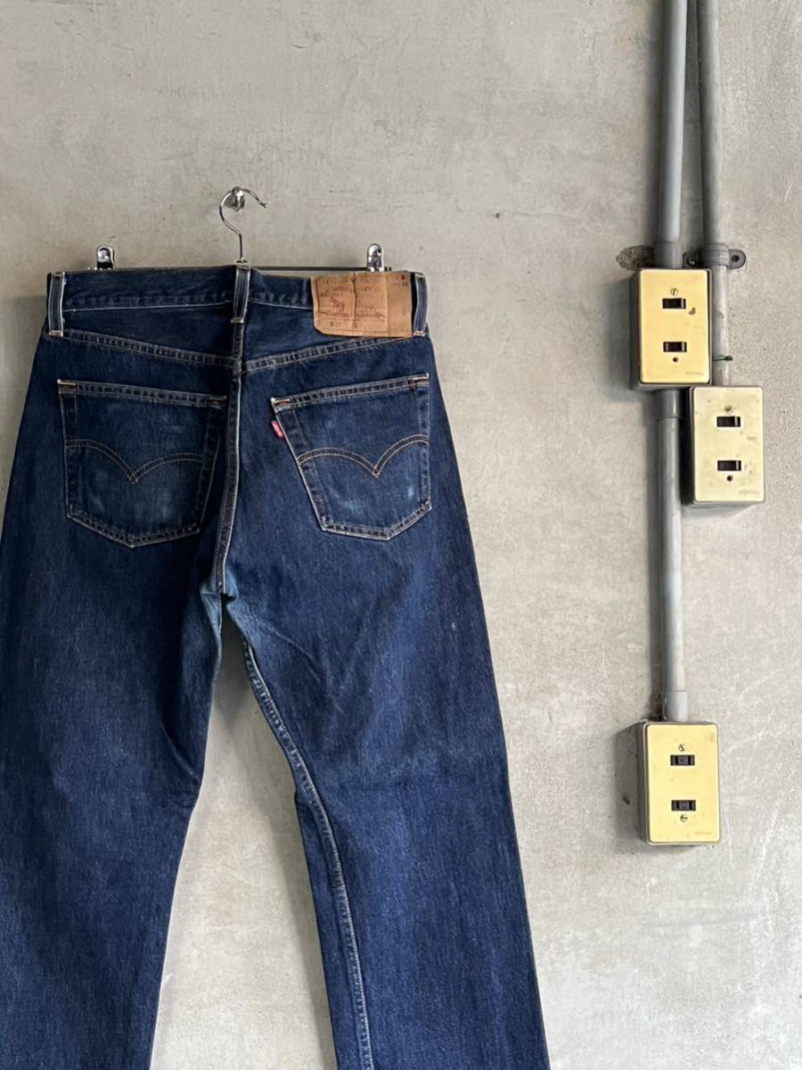 00s 2000年ビンテージ リーバイス 501 levis ストレート 濃紺 デニム ジーンズ USA 最終モデル 古着 ボタン裏553 レア 米国 オリジナル拍卖