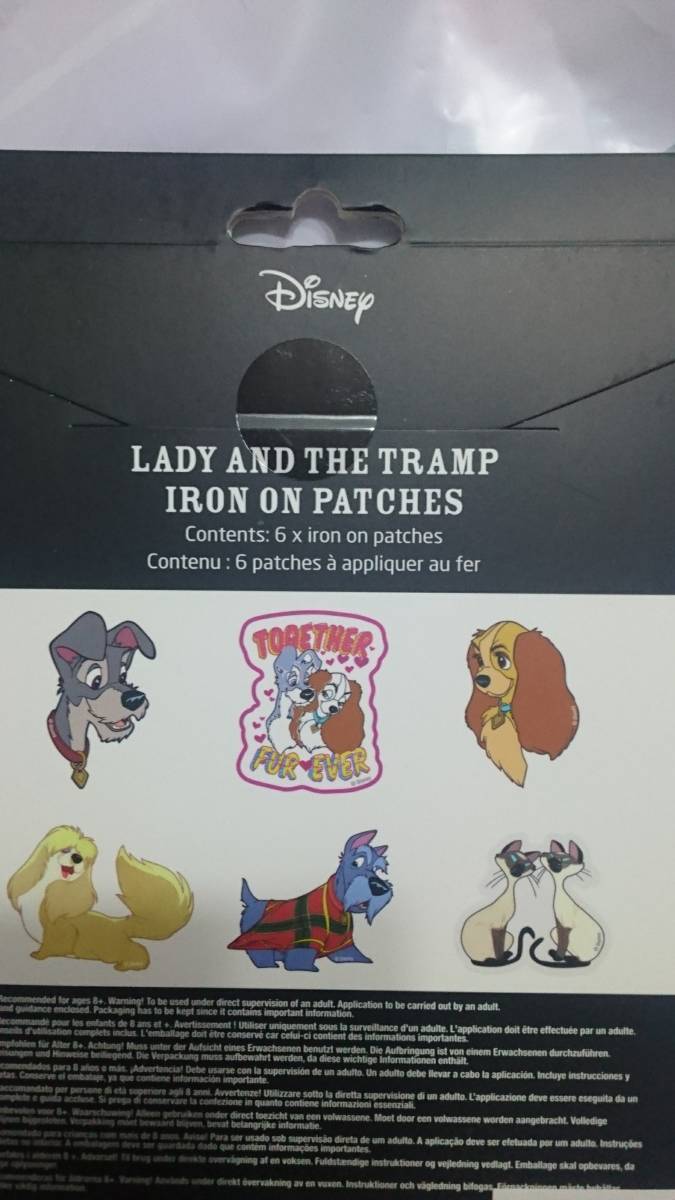 わんわん物語 レディ トランプ アイロンパッチ ディズニー 海外製品 拍卖
