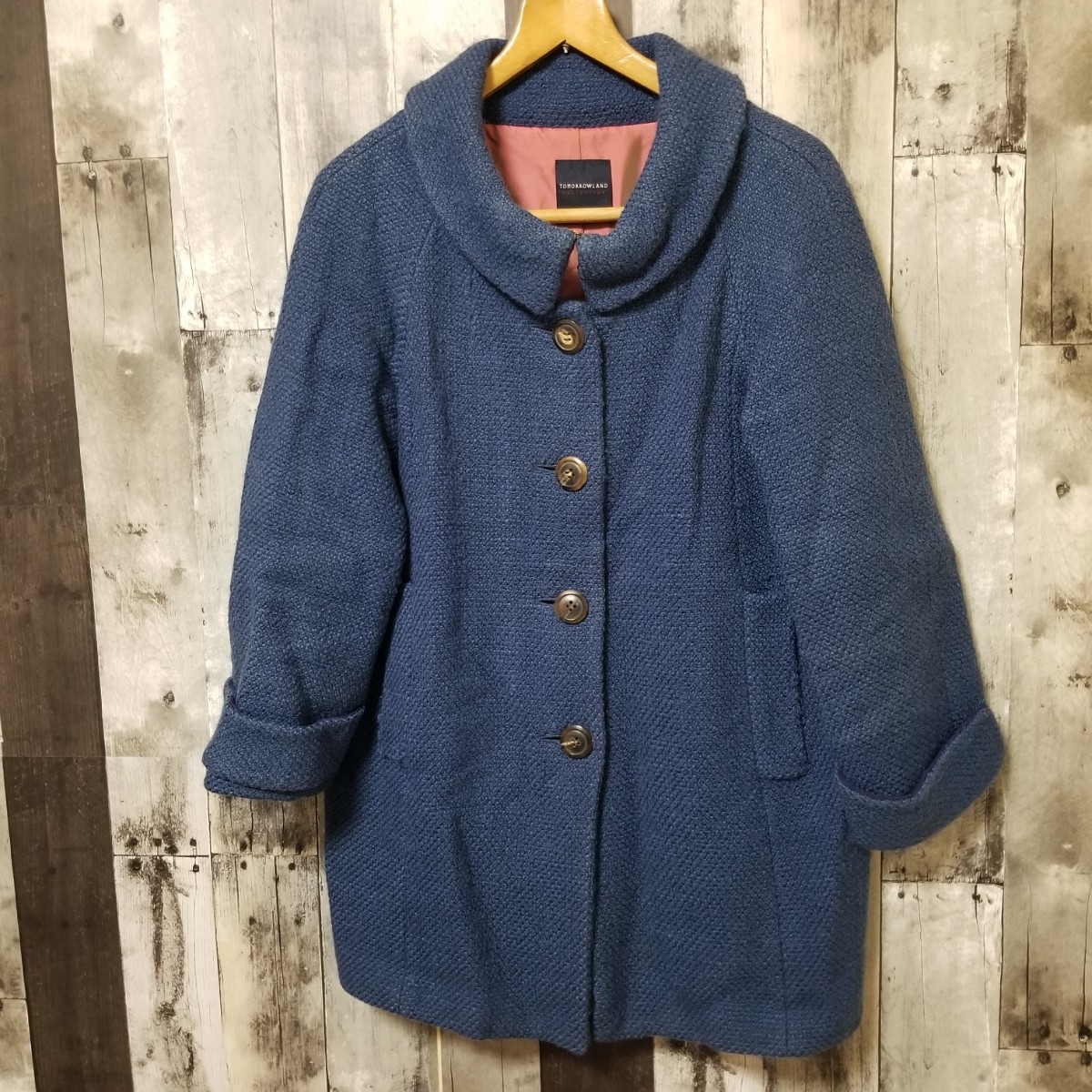 TOMORROWLAND collection トゥモローランド コレクション コート サイズ38 ブルー系 レディース拍卖