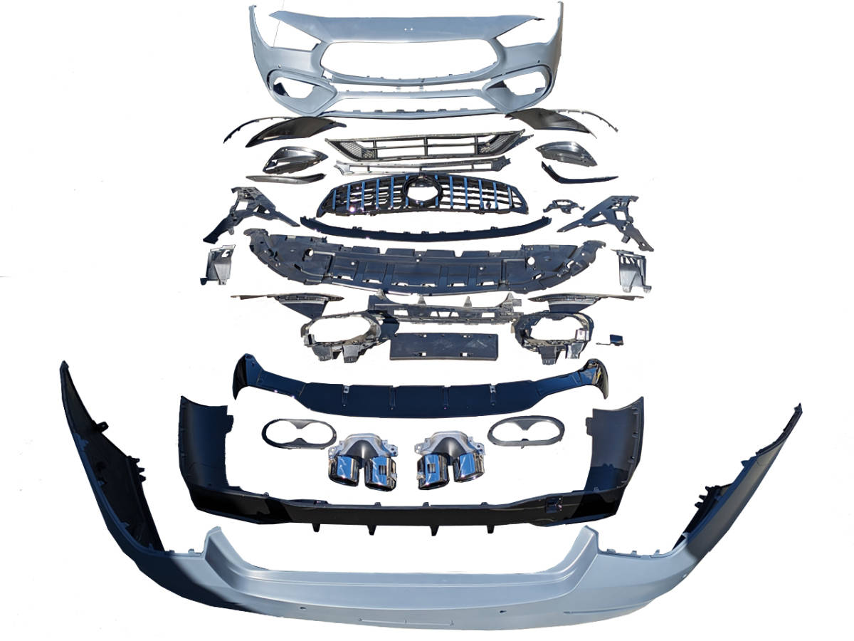 明日着 W118 CLA45 S-type フロント バンパー グリル リア バンパー マフラーカッター ベンツ CLAクラス カスタム エアロ 外装 ボディ拍卖