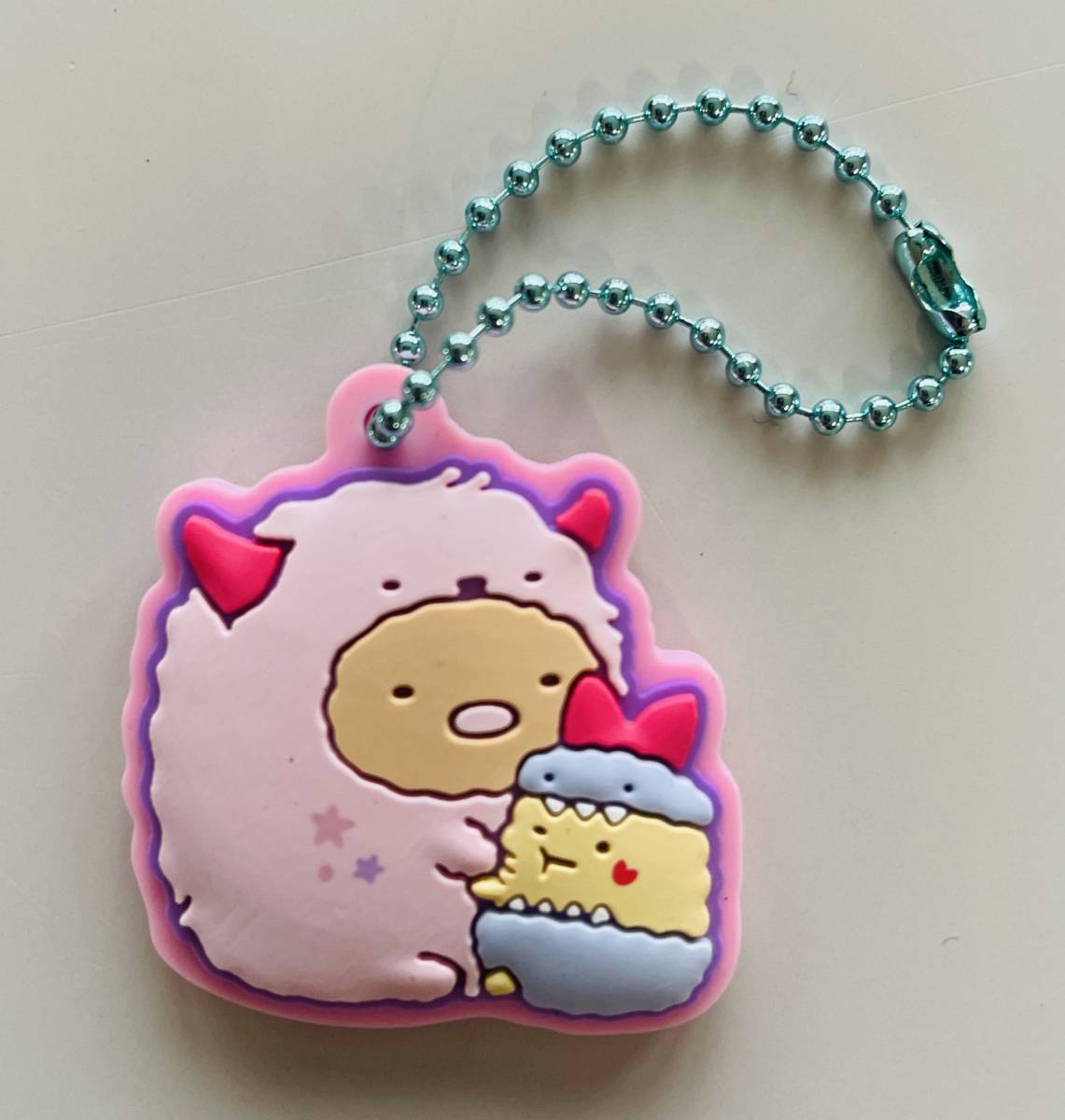 ★すみっコぐらし ぷっくり ラバーマスコット とんかつ えびふらいのしっぽ★おばけ ナイトパーク ボールチェーン付き ラバマス拍卖