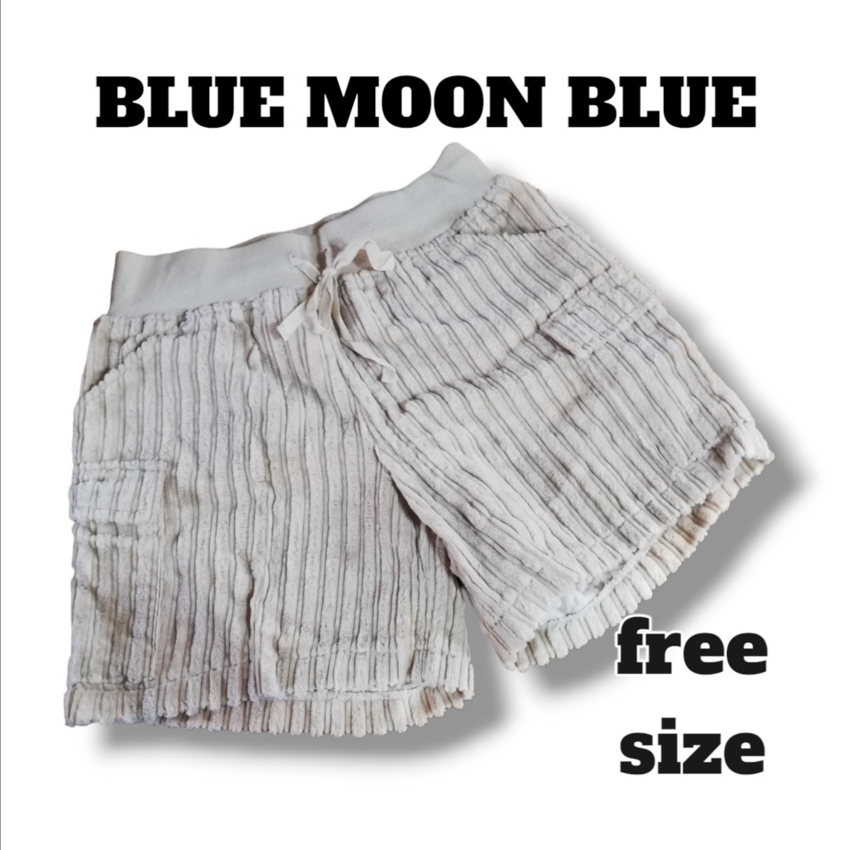 【BLUE MOON BLUE】冬 ショートパンツ レディース (M)ベージュ拍卖