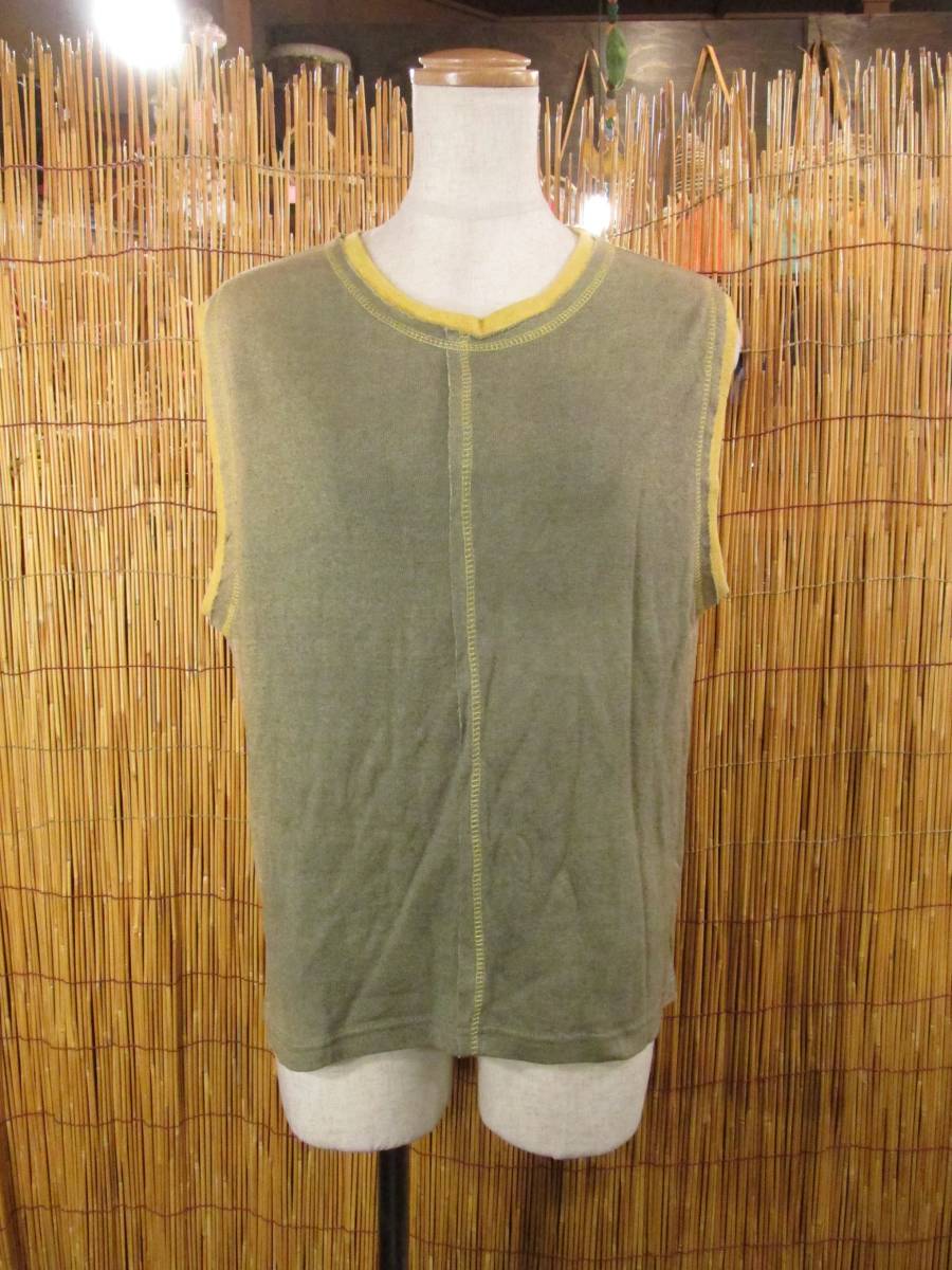 訳あり*二色*ヘンプコットン*タンクトップ拍卖