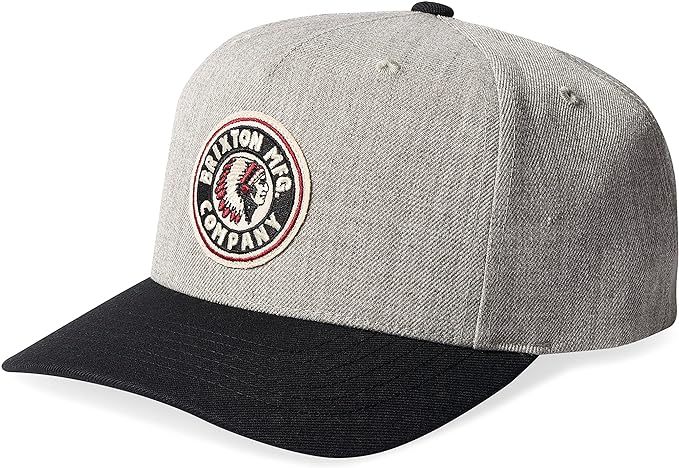 Brixton Rival C MP Snapback Hat Cap Light Heather Grey/Black キャップ 拍卖
