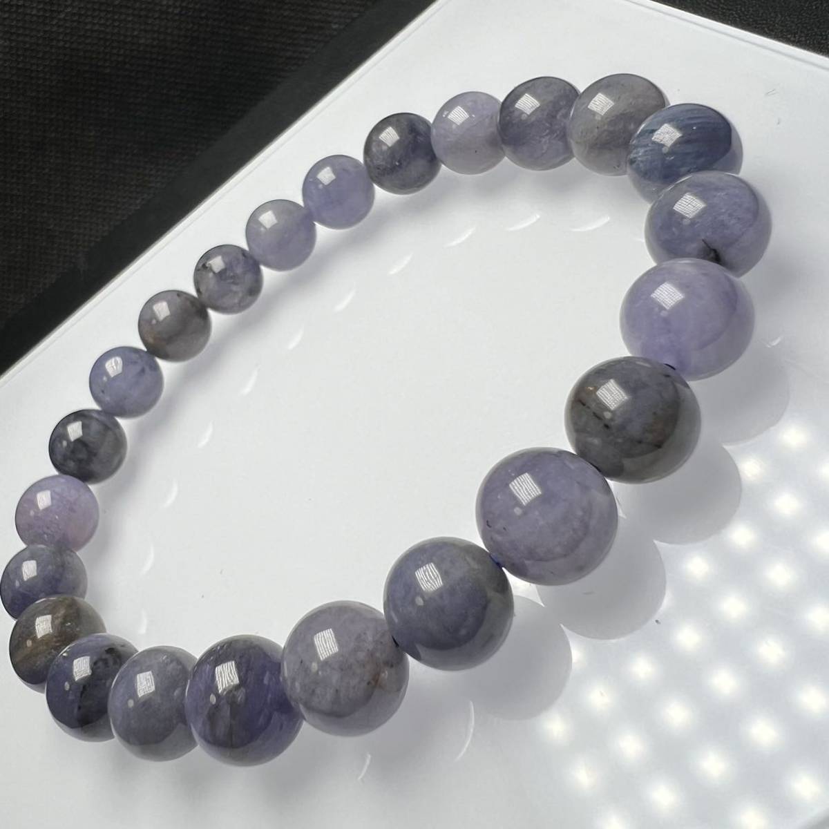 【11114】 タンザナイト 8.3mm ブレスレット 天然石 タンザニア産拍卖