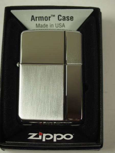 Zippoアーマー・スタンダード2面両面 シルバー銀Armor#162SV-A拍卖