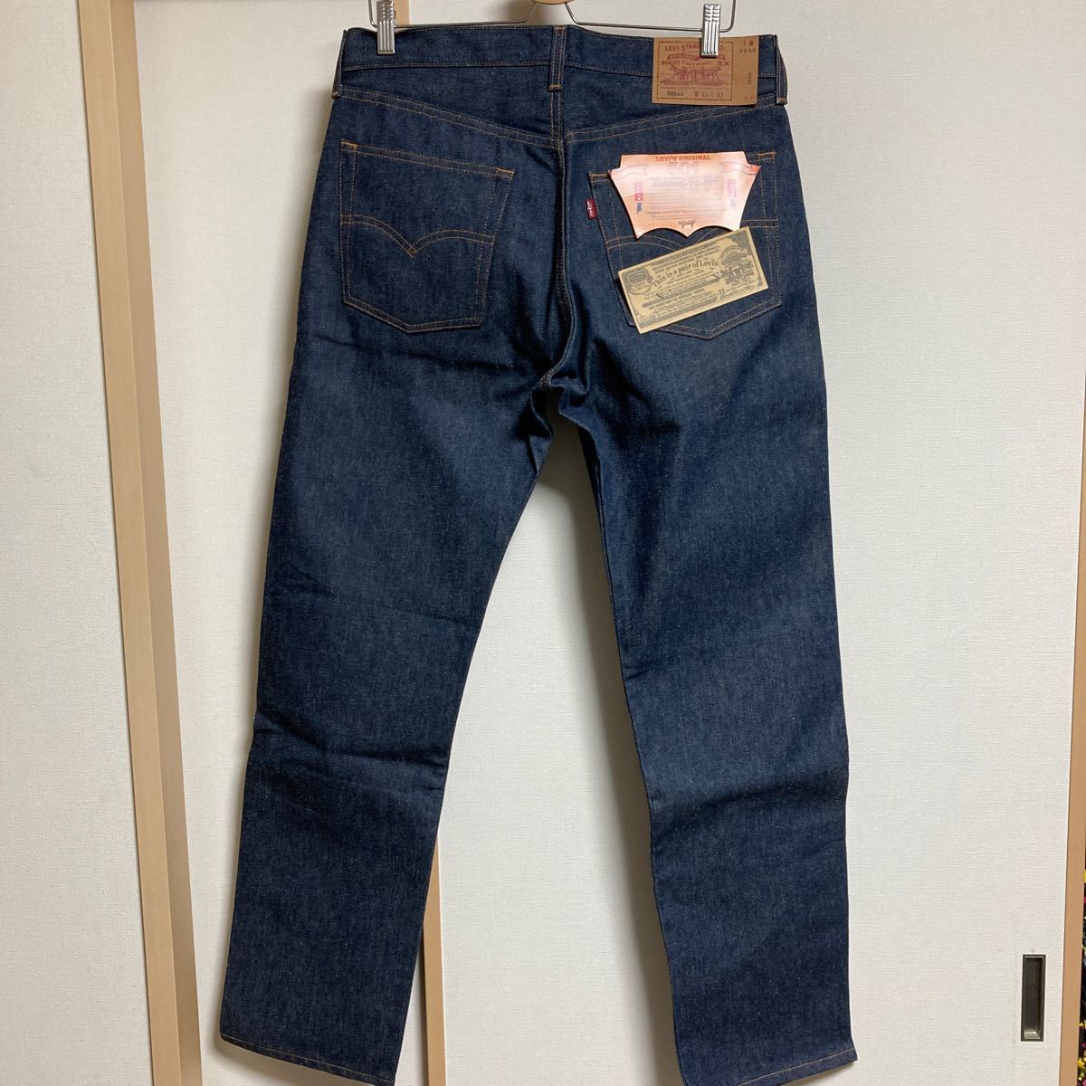 【未使用】Levi's リーバイス501XX デッドストック ビンテージジーンズ デニムパンツ W33L33 米国製 バレンシア工場 ボタン裏555 リジット拍卖