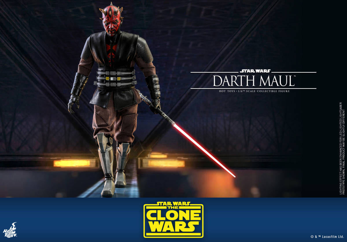 ホットトイズ 1/6 スター・ウォーズ:クローン・ウォーズ ダース・モール 未開封新品 TMS024 Star Wars Darth Maul Hottoys マンダロリアン拍卖