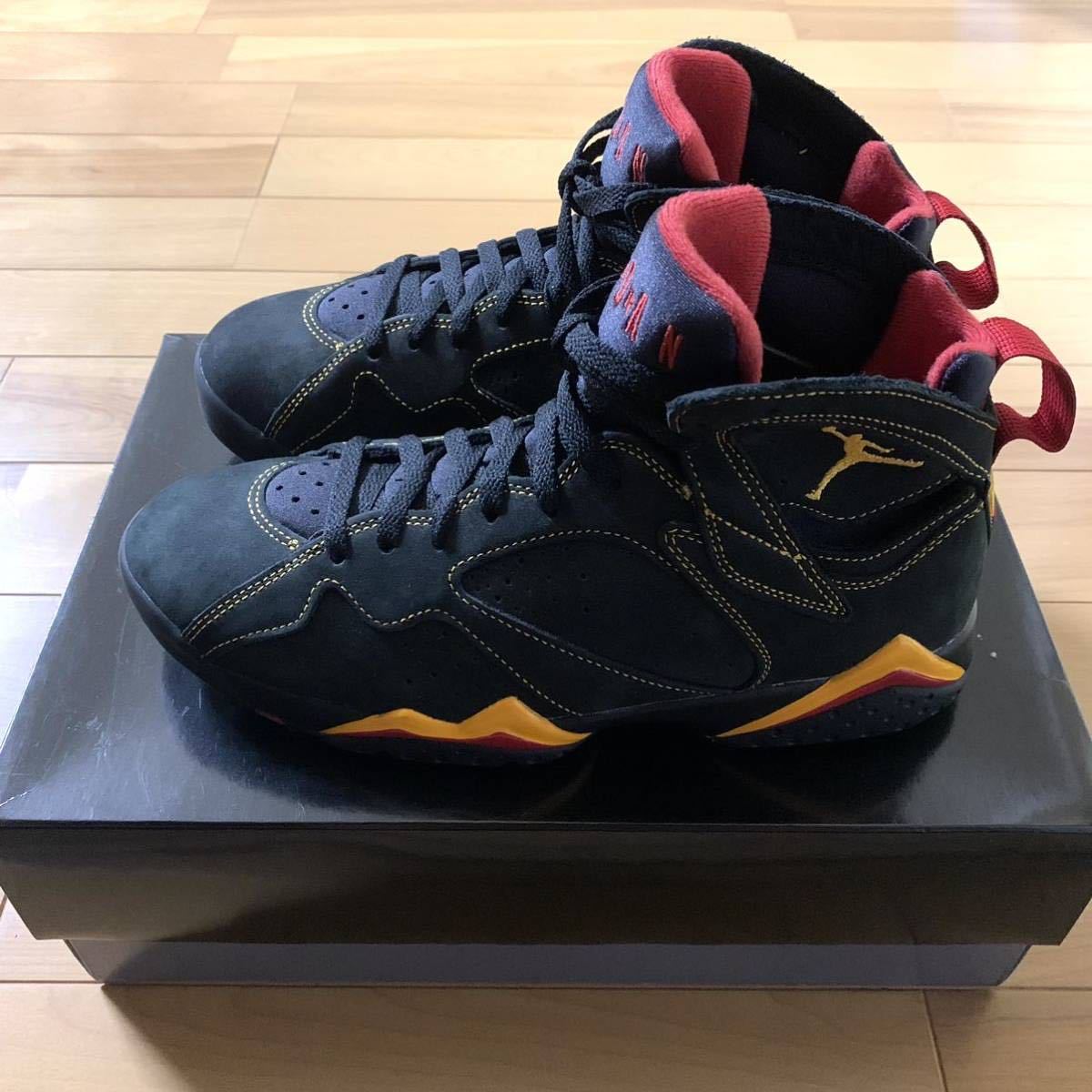 NIKE AIR JORDAN7 RETRO ナイキ エアジョーダン7 レトロ スニーカー シトラス ブラック US9 27cm 国内正規品 新品未使用 30周年 復刻 人気拍卖