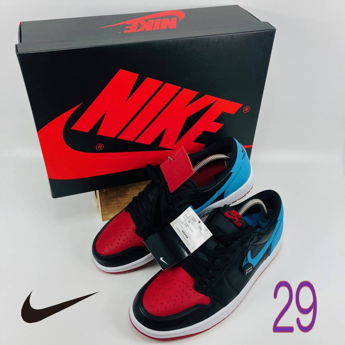 【SSSSランク】【未使用】【超美品】【替え紐付き】NIKE WIMNS AIR JORDAN 1 RETRO LOW OG NC TO CHICAGO(CZ0775-046) 29 US12拍卖