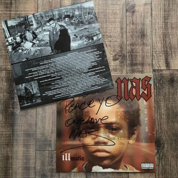 Nas - Illmatic (USオリジナル/コレクション用/LP/1stアルバム/ニュースクール/極レア直筆サイン入り)拍卖