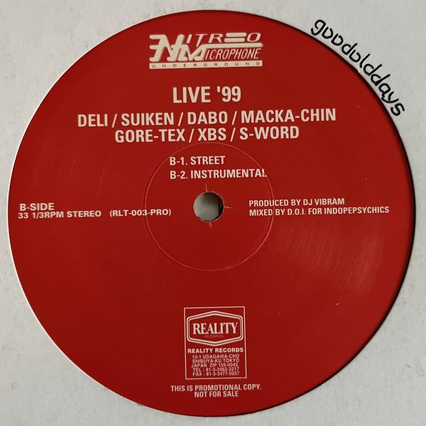 Nitro Microphone Underground - Bambu / Live '99 (プロモオンリー) (Promo)拍卖