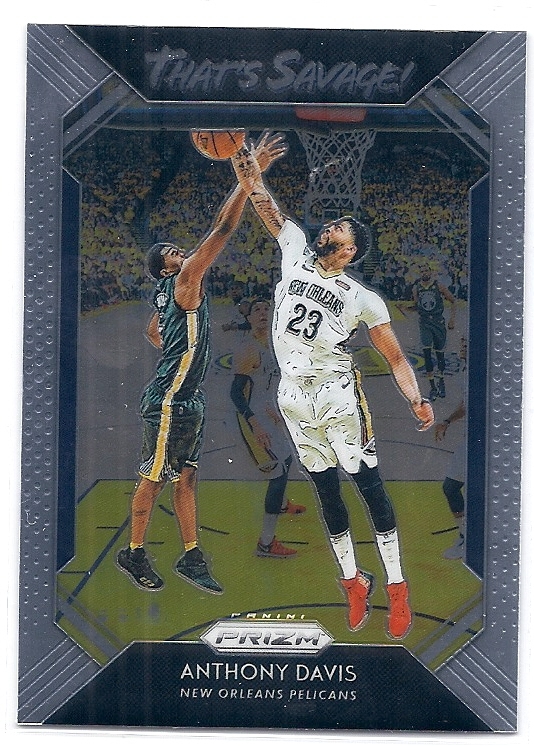 18-19 Panini Prizm That's Savage! Anthony Davis拍卖