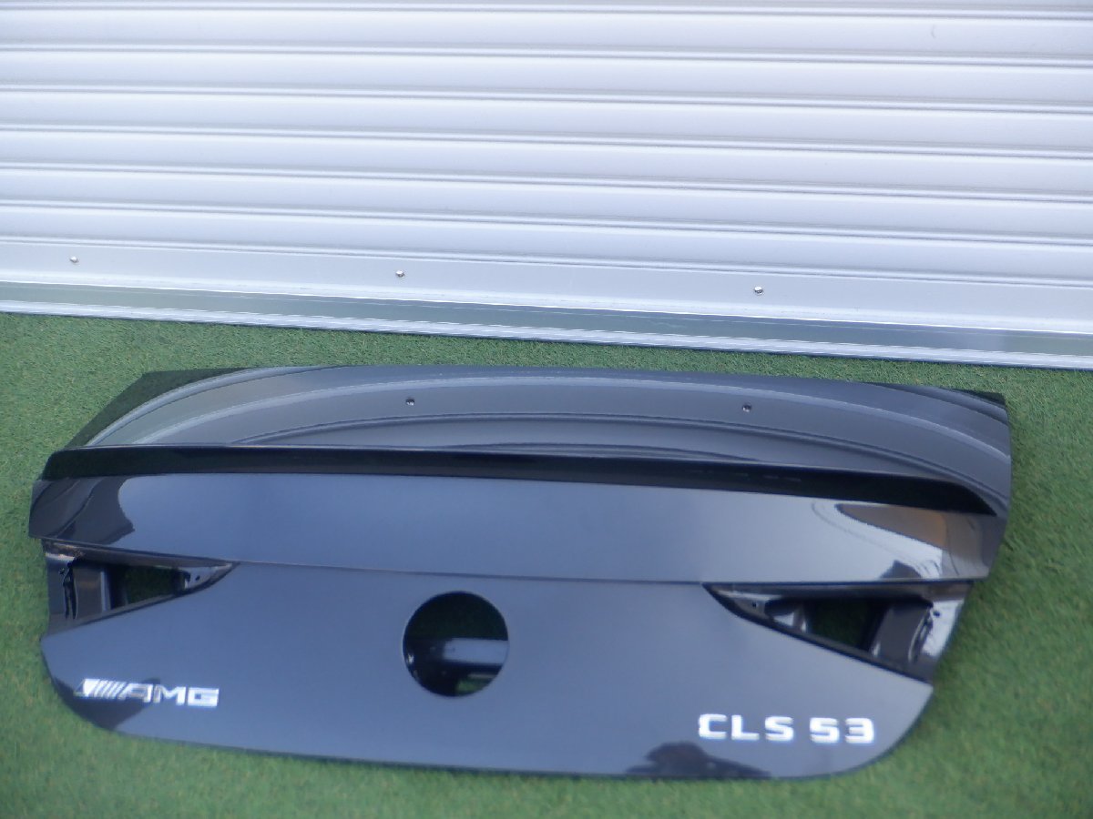 ベンツ純正 C257 W257 CLSクラス CLS53 AMG トランク リアスポイラー エンブレム セット m-23-10-641 ブラック拍卖