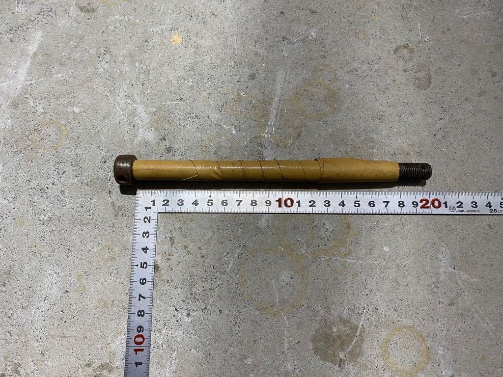 アクスルシャフト 丸頭 当時物 200mm モンキー ダックス シャリー モトラ 太足 4j 3.5j 5.5j アクスルボルト拍卖