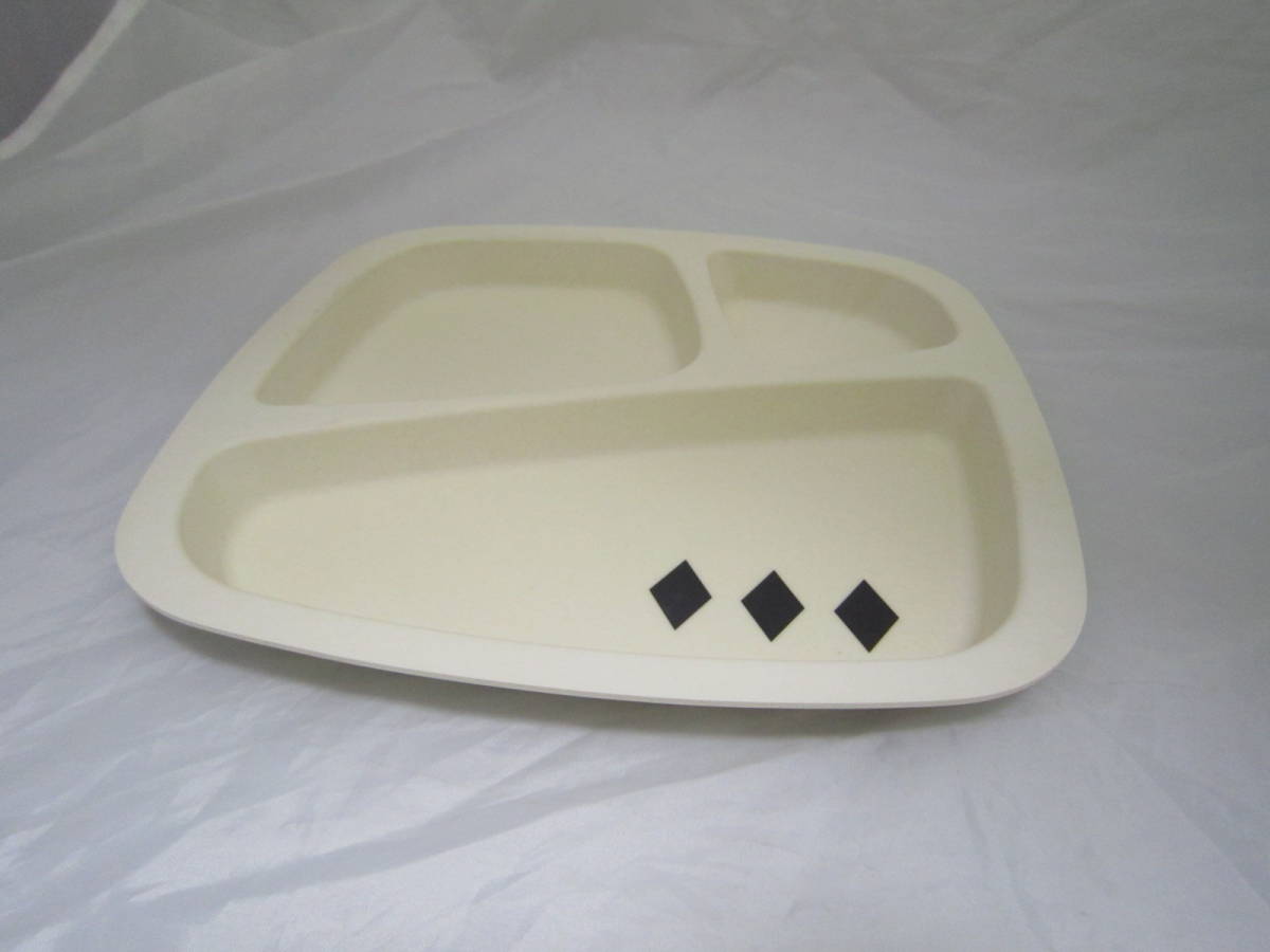 バンブーファイバー仕切りプレート モノトーン 皿 竹素材 [eea拍卖