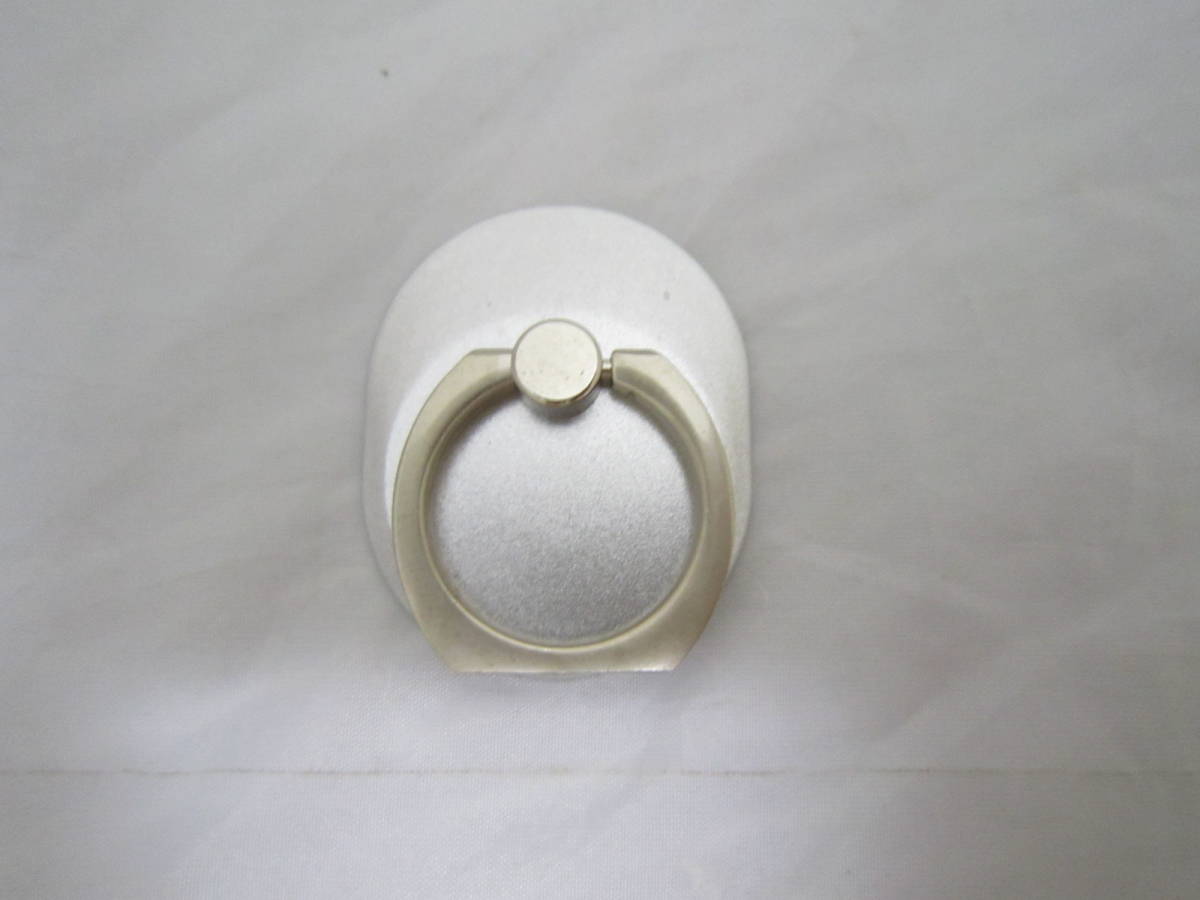 スマホリング 貼るだけ簡単装着 シルバー [edo拍卖