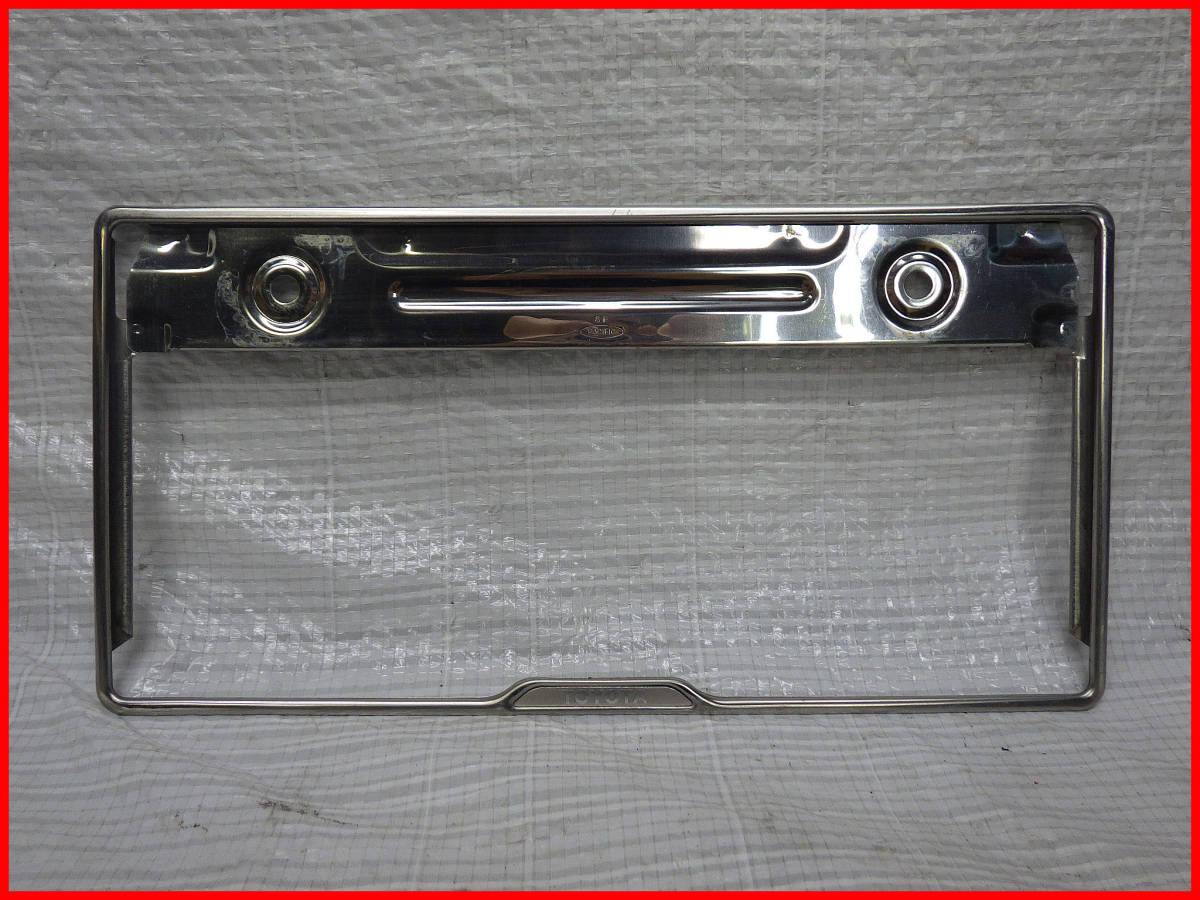 トヨタ 純正 ナンバープレート枠 ライセンスフレーム プレートホルダー ナンバーフレーム拍卖