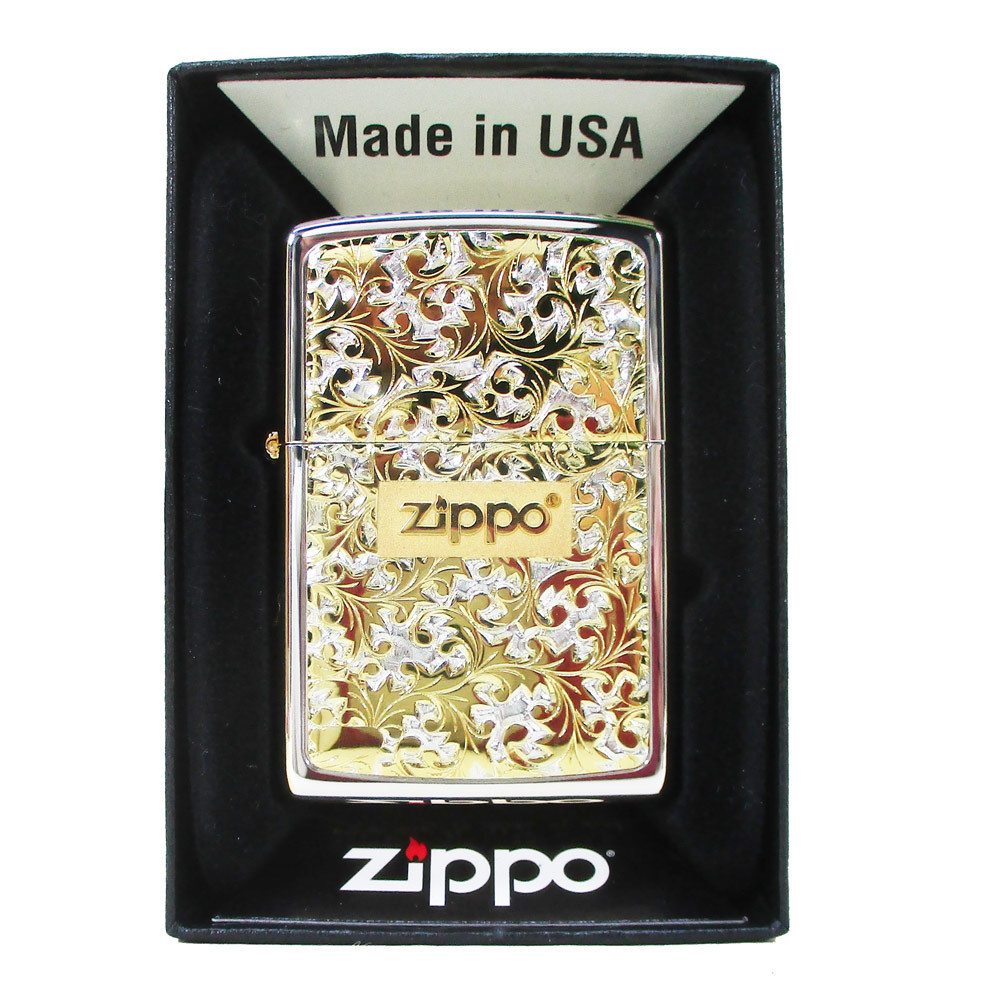 ジッポー オイルライター ペンギン 唐草 #K-7SGミラーx1個拍卖