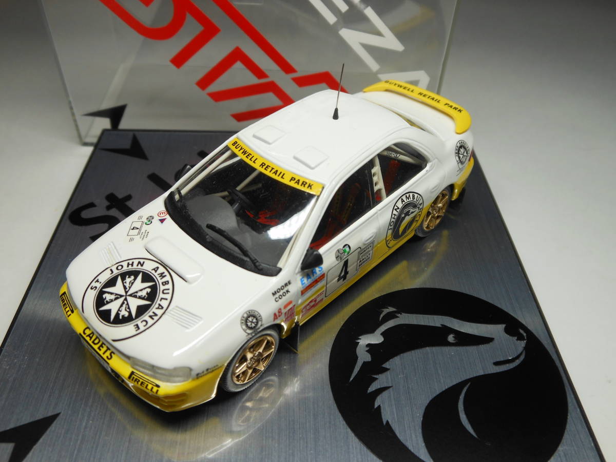 トロヒュー 1/43 スバル・インプレッサ STi…#4 MOORE / COOK…マン島ラリー(箱無し)拍卖