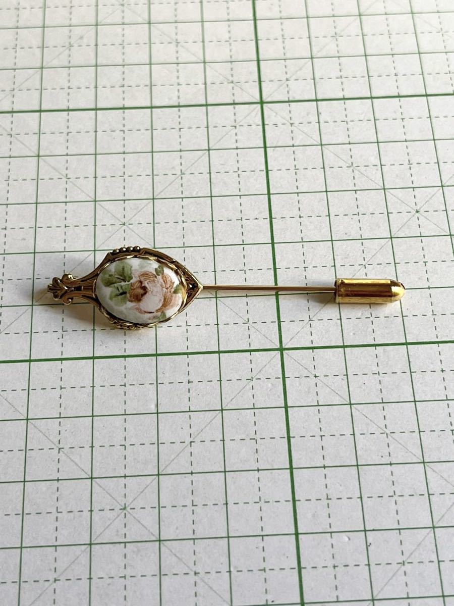 K ★レア★ 美品 海外製 刻印なし タイピン &276 送料185円〜 アンティーク ビンテージ拍卖