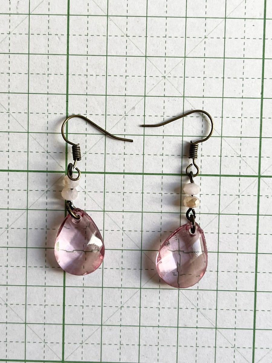 K ★レア★ 海外製 刻印なし ピアス &307 送料185円〜 アンティーク ビンテージ拍卖