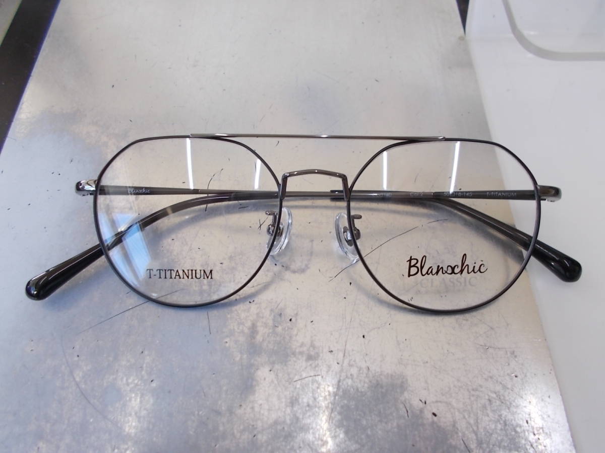 ブランシック クラシック Blanschic CLASSIC ボストン ツーブリッジ 丸眼鏡フレーム CL-3140-2 お洒落拍卖