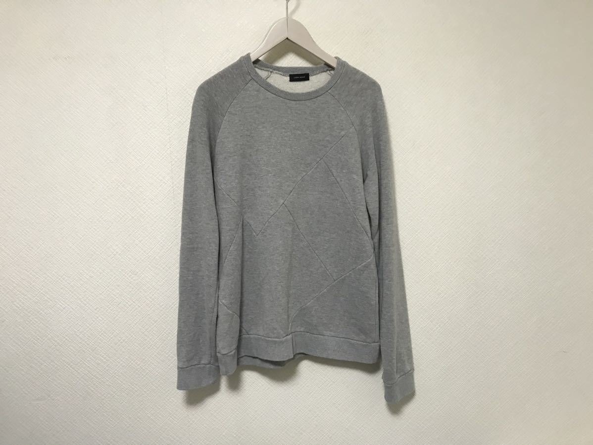 本物ジョゼフオムJOSEPHHOMMEコットンスウェット長袖トレーナーメンズサーフアメカジワークビジネススーツグレー46M拍卖