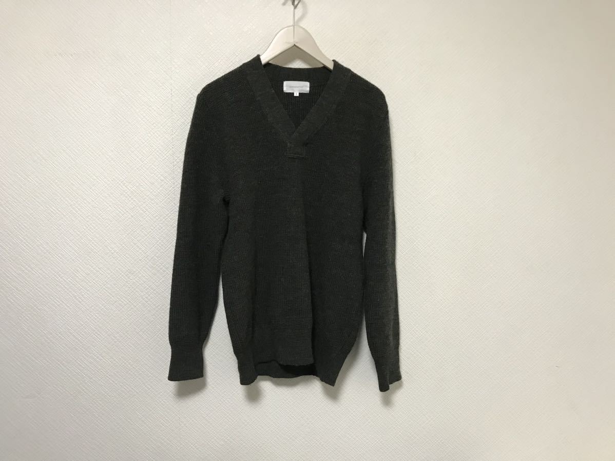 本物アイバイオプティチュードEYEbyoptitudeニットVネックウール長袖セーターレディースサーフアメカジビジネススーツ茶ブラウン1S日本製拍卖