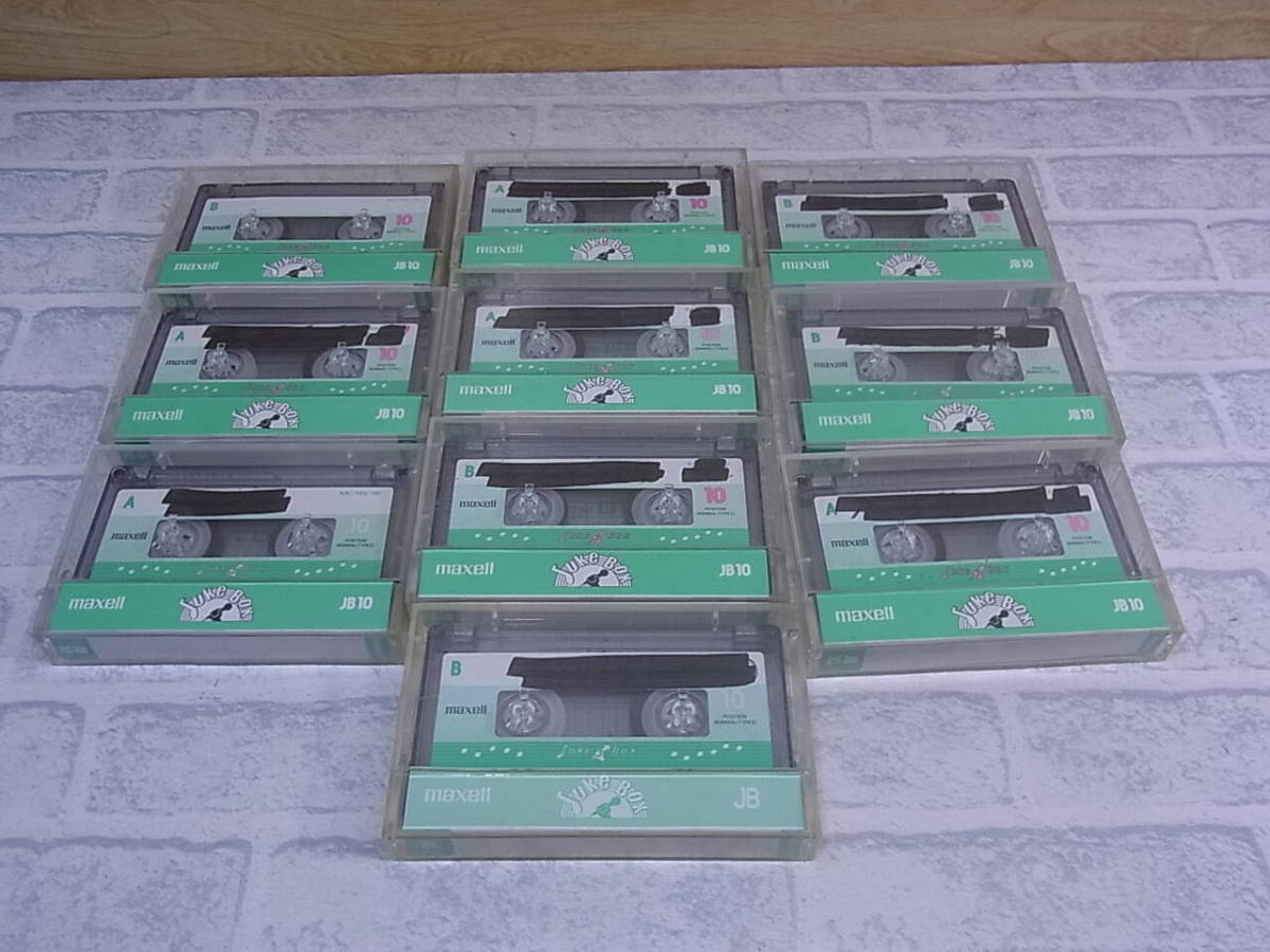 ◎L/705●【使用済】マクセル maxell☆カセットテープ 10本セット☆ノーマルポジション☆JB10☆動作不明☆ジャンク拍卖