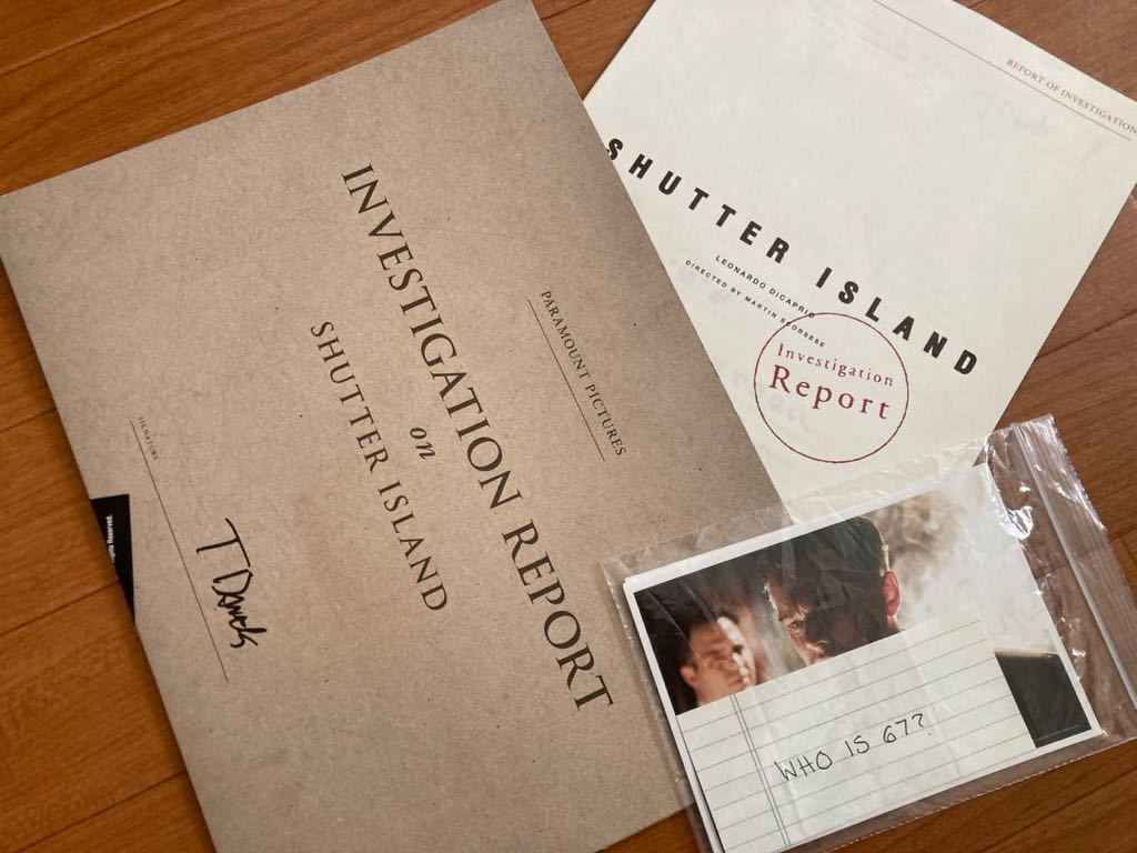 非売品プレスシート「シャッター・アイランド」レオナルド・ディカプリオ マーティン・スコセッシ監督作拍卖