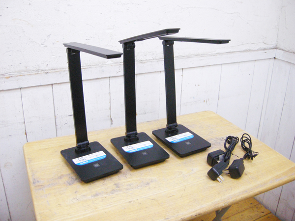 オーム電機・LEDデスクランプ・3台・2020年製・スタンド・DS-LS15DSMC-K・中古品・149331拍卖