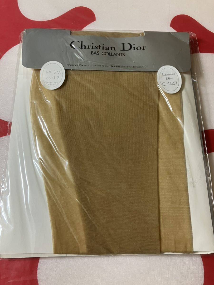 Christian Dior bas collants SM 12 C-1551 パンティストッキング クリスチャンディオール パンスト panty stocking ブラウン系拍卖