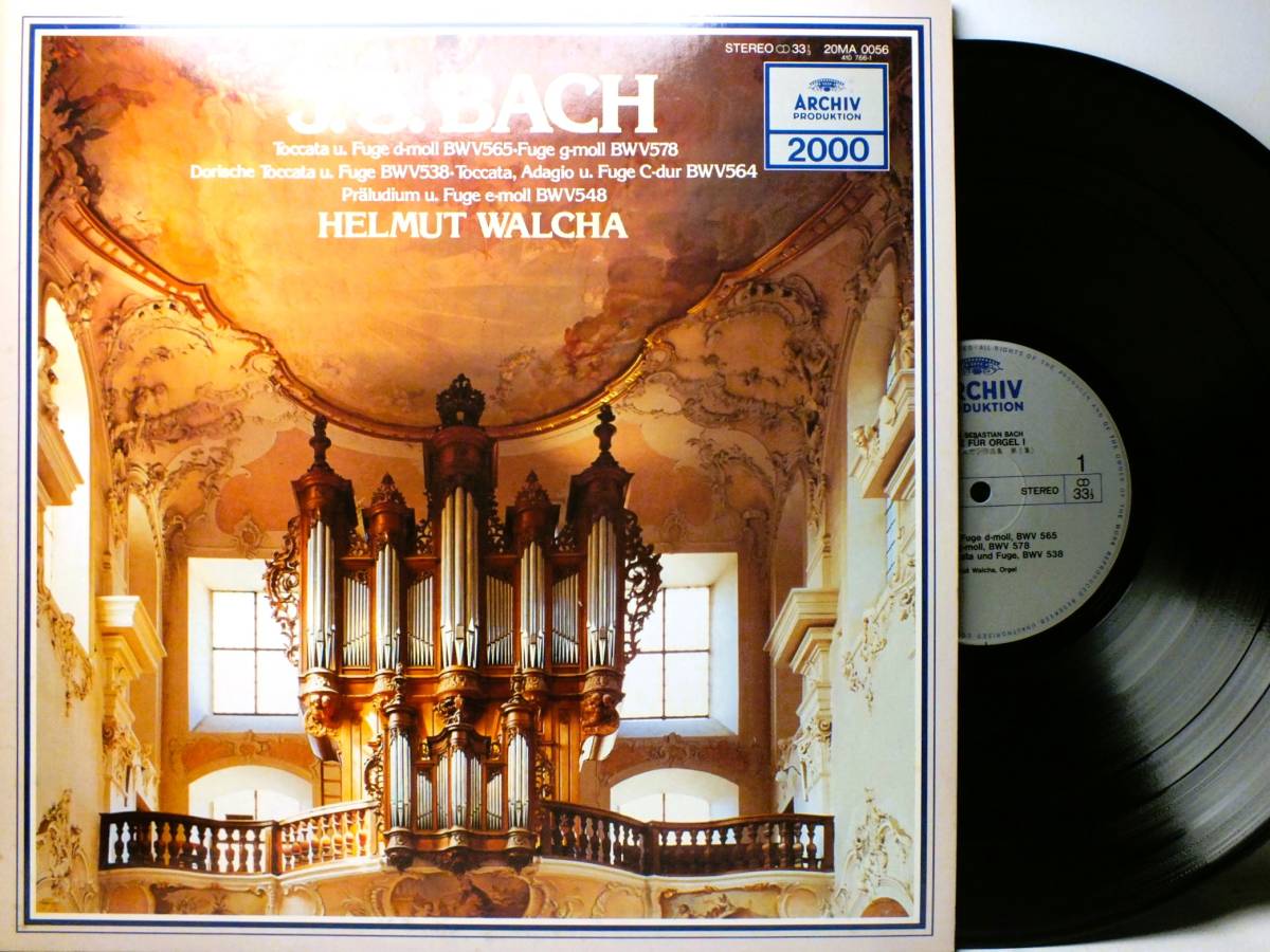 LP 20MA 0056 【オルガン】ヘルムート・ヴァルヒャ バッハ トッカータとフーガ プレリュードとフーガ 【8商品以上同梱で送料無料】拍卖