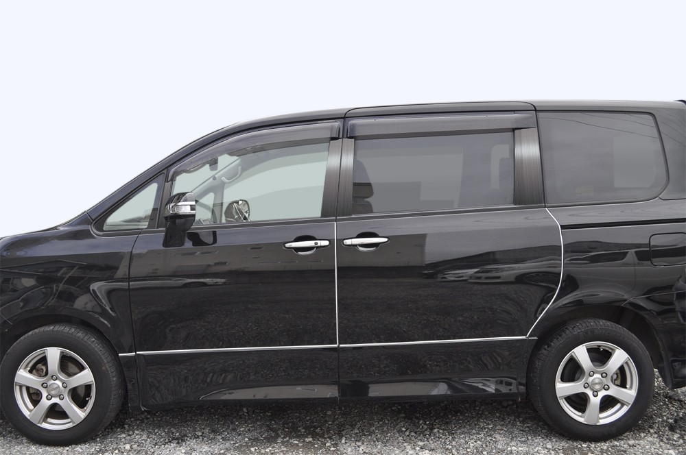 ステンレス ピラー 送料無料 ZRR70系 ヴォクシー 8P ヘアライン ブラック カーパーツ拍卖