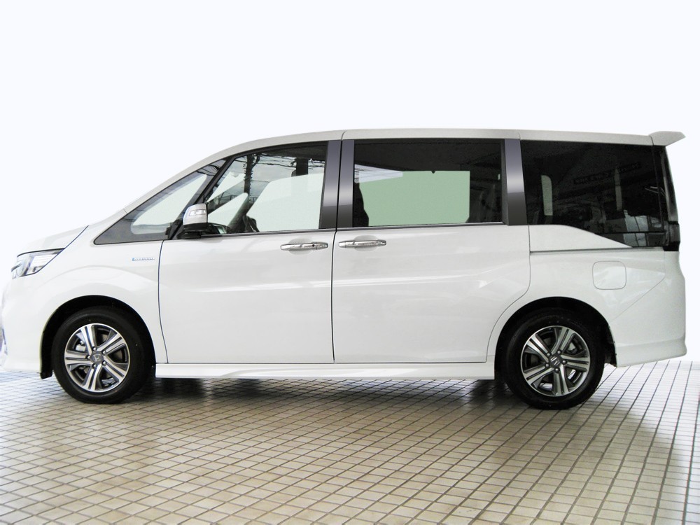 RP1/2 ステップワゴン ステンレス ドアモール 送料無料 鏡面HYPER ブラック カーパーツ拍卖