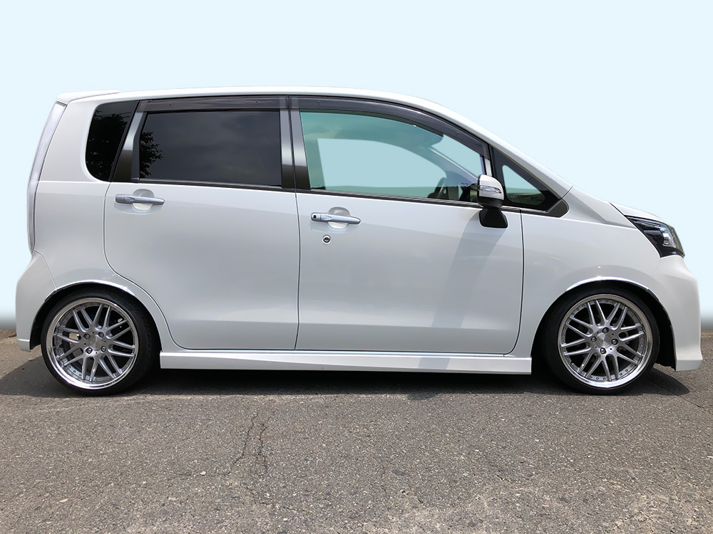 LA100 ムーブ ステンレス ドアモール 送料無料 鏡面HYPER ブラック カーパーツ拍卖