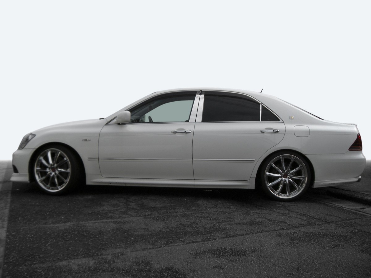 ステンレス ピラー 送料無料 18系 クラウン 6P 鏡面HYPER カーパーツ拍卖