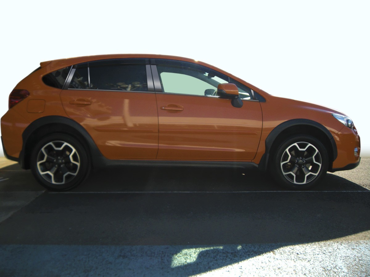 GP7 インプレッサXV ステンレス ドアモール 送料無料 鏡面HYPER ブラック カーパーツ拍卖