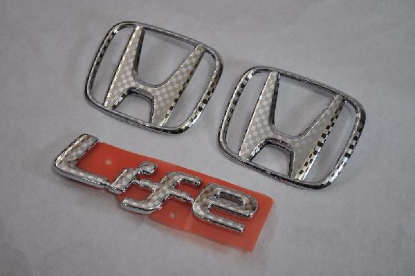 ファサネイトエンブレム JC1 ライフ セット クローム カーパーツ 純正 メッキ拍卖