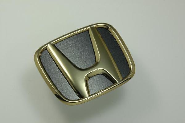 JE1 ゼスト エンブレム ステンレス アクセントプレート ヘアライン ブラック カーパーツ拍卖