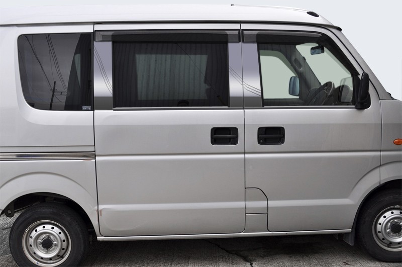 DA64W エブリィ ステンレス ドアモール 送料無料 鏡面HYPER ブラック カーパーツ拍卖