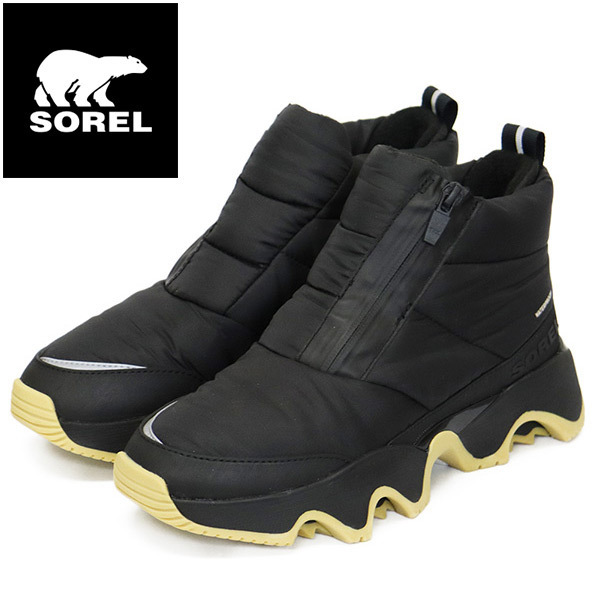 SOREL (ソレル) WMS NL5044 キネティックインパクト パフィー ジップ ウォータープルーフ レディースブーツ 010 BLACK ZEA SALT SRL108 US6拍卖