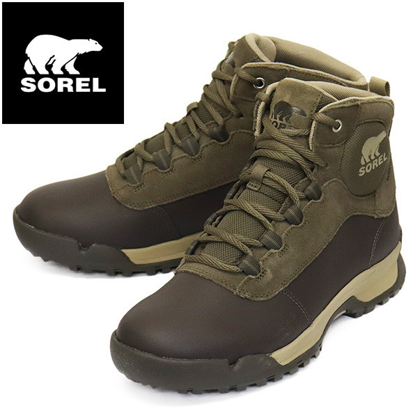 SOREL (ソレル) NM4983 バクストン ライト レース ウォータープルーフ メンズ レインブーツ 245 MAJOR JET SRL115 US8.5-約26.5cm拍卖