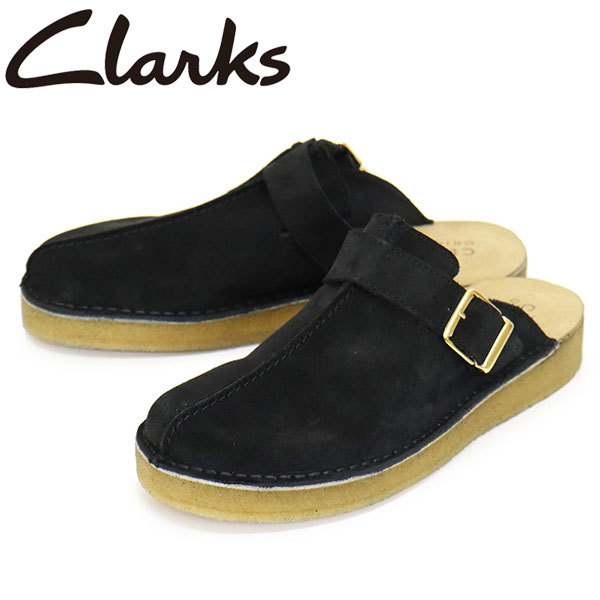 Clarks (クラークス) 26173522 Trek Mule トレック ミュール メンズシューズ Black Sde CL109 UK9-約27.0cm拍卖