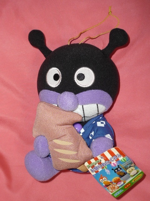 激レア!2005年 アンパンマン イカ焼きを持った ばいきんまん お祭りぬいぐるみ (非売品)拍卖