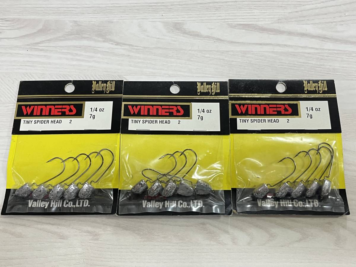 G ■■ 新品 難あり ウイナーズ バレーヒル タイニースパイダーヘッド #2 7g 1/4oz 3袋 WINNERS ■■ I3.1104拍卖